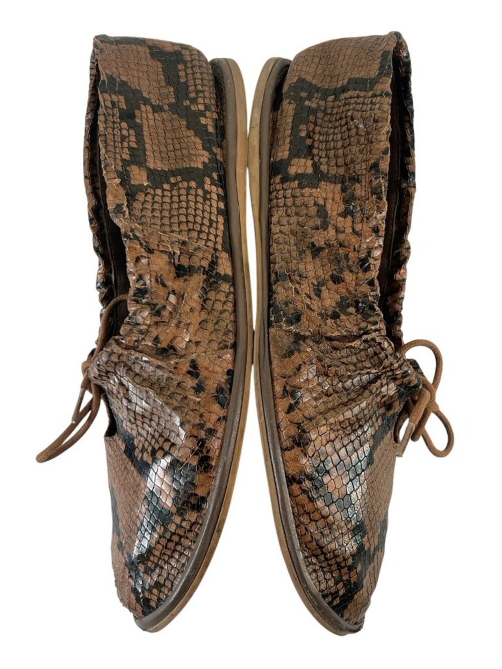 Anthropologie Pilcro snake print flats sz 39/9 - Picture 3 of 7